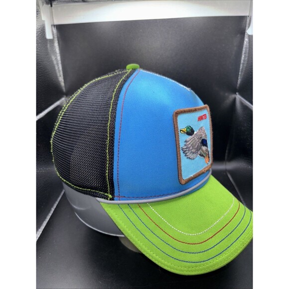 Authentic Goorin Bros Get The Zapper Duck Mallard Hunted Green Blue Hat - Picture 3 of 8